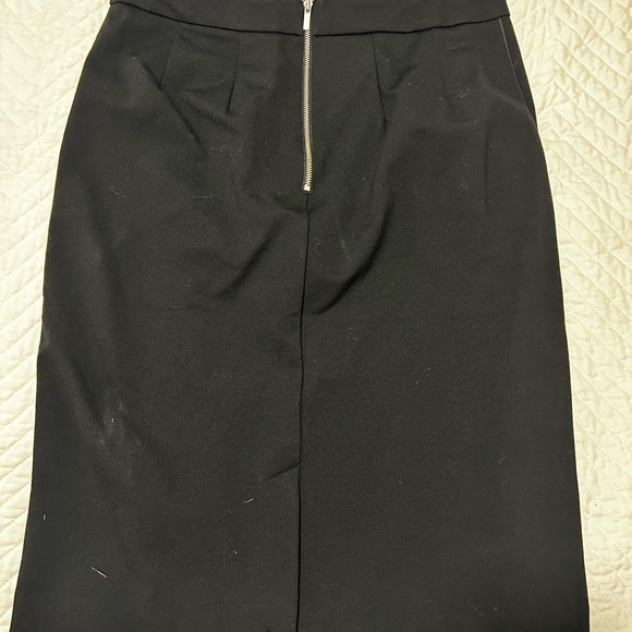 Pencil black skirt, pockets, size 10, split in the back, never worn - Picture 5 of 6